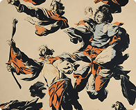 Textured sculptural surface in warm tones